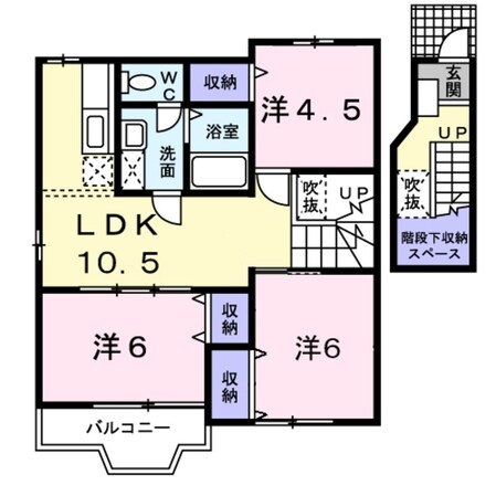 サニーハウスの物件間取画像
